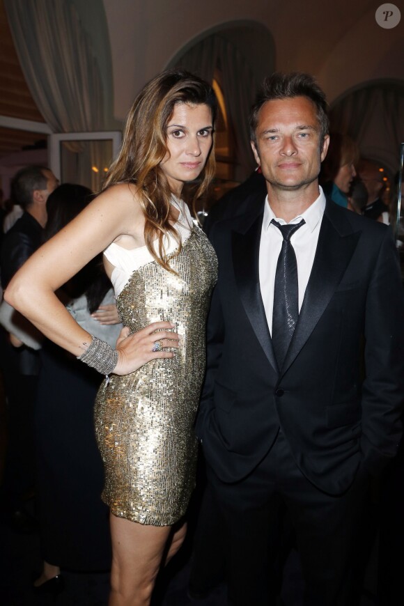 David Hallyday et sa femme Alexandra à la soirée de Grisogono à l'Eden Roc au Cap d'Antibes lors du 66e Festival de Cannes, le 21 mai 2013.