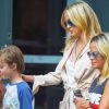 Kate Hudson à New York le 22 juillet 2014 avec son fils Ryder Robinson.