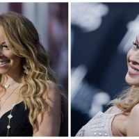 Mariah Carey, pulpeuse et décolletée face à Kylie Minogue, glamour au naturel