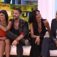 Jessica, Steph, Nathalie et Iliesse dans l'hebdo de Secret Story 8, sur TF1, le vendredi 25 juillet 2014