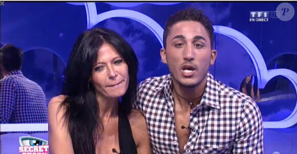 Nathalie et Vivian dans l'hebdo de Secret Story 8, sur TF1, le vendredi 25 juillet 2014