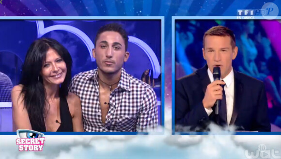 Nathalie et Vivian dans l'hebdo de Secret Story 8, sur TF1, le vendredi 25 juillet 2014