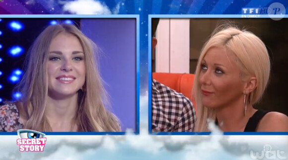 Sara dans l'hebdo de Secret Story 8, sur TF1, le vendredi 25 juillet 2014