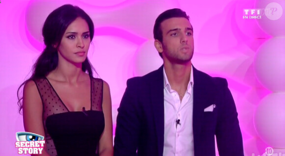 Leila et Aymeric dans l'hebdo de Secret Story 8, sur TF1, le vendredi 25 juillet 2014