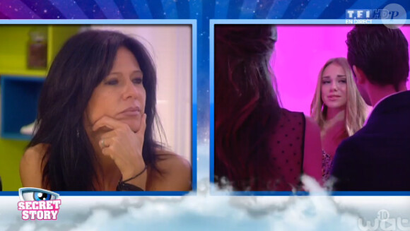 Sara finit en larmes dans l'hebdo de Secret Story 8, sur TF1, le vendredi 25 juillet 2014