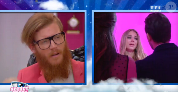 Sara finit en larmes dans l'hebdo de Secret Story 8, sur TF1, le vendredi 25 juillet 2014