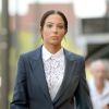 Tulisa Contostavlos devant la Stratford Magistrates Court de Londres où elle a été reconnue coupable d'agression sur un blogeur, le 25 juillet 2014