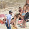 Neymar en vacances à Formentera avec sa compagne Bruna, dans les Baléares, le 26 juillet 2014.