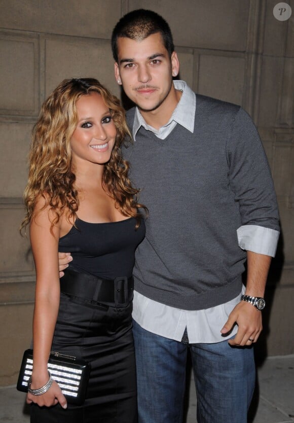 Adrienne Bailon et Rob Kardashianlors d'une soirée à Los Angeles en mai 2008