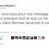Petit message de Johnny Hallyday adressé à ses abonnés sur Twitter, juillet 2014.