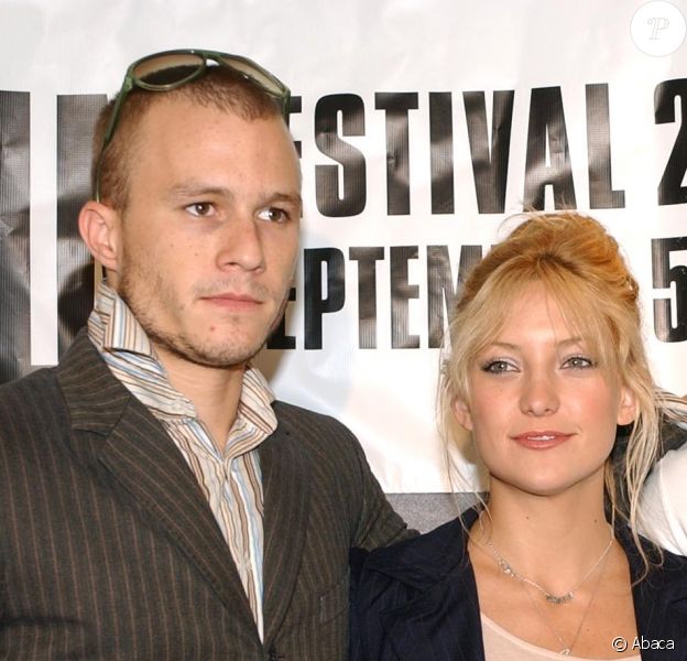Heath Ledger, Kate Hudson et Djimon Hounsou au Festival de Toronto pour présenter Frères du désert en 2002