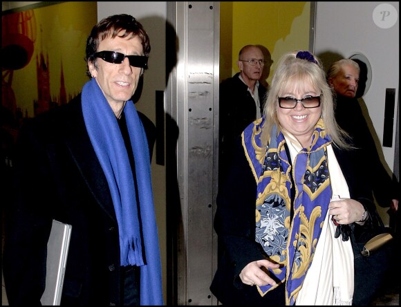 Robin Gibb et son épouse Dwina à Londres, le 29 décembre 2006.