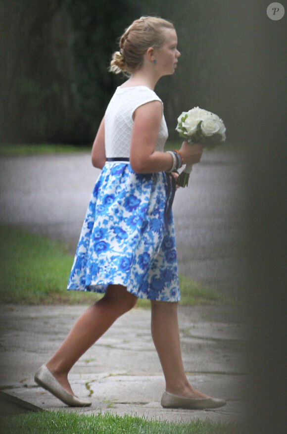 Catherine Young, fille de la mariée et demoiselle d'honneur - Mariage de Robert F. Kennedy Jr. et Cheryl Hines entourés de leur famille et de leurs amis au Kennedy Compound à Hyannisport, le 2 août 2014.
