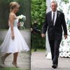 Cheryl Hines et Robert F. Kennedy Jr. lors de leur mariage le 2 août 2014 à Hyannisport (photomontage)