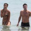 Exclusif - Elisabetta Canalis et son compagnon Brian Perri passent d'agréables moments en vacances en Sardaigne, le 24 juin 2014.