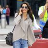 Amal Alamuddin, la fiancée de George Clooney arrive à l'aéroport de Heathrow, Londres, le 13 mai 2014.