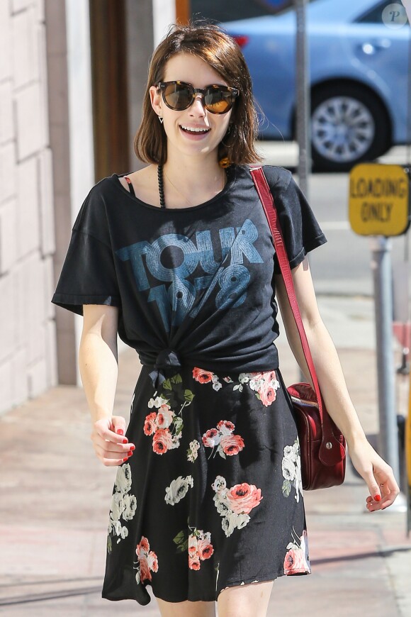 Emma Roberts à West Hollywood, Los Angeles, le 30 juin 2014.