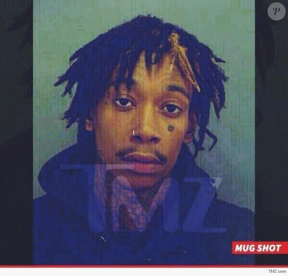 Le mugshot de Wiz Khalifa suite à son arrestation à El Paso. Mai 2014.