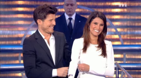 La jolie Karine Ferri et Vincent Niclo dans Money Drop, le 9 août 2014 sur TF1.