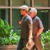 Brad Pitt, avec son père William Pitt, se rendant à une projection privée de Fury à Los Angeles le 10 août 2014
