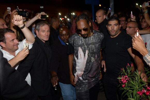 Snoop Dogg arrive au VIP Room de Saint-Tropez. Le 5 août 2014.