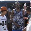 Snoop Dogg arrive à l'Eden Plage pour un DJ set en plein après-midi. Saint-Tropez, le 5 août 2014.