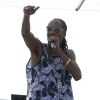 Snoop Dogg passe en mode DJ à l'Eden Plage. Saint-Tropez, le 5 août 2014.