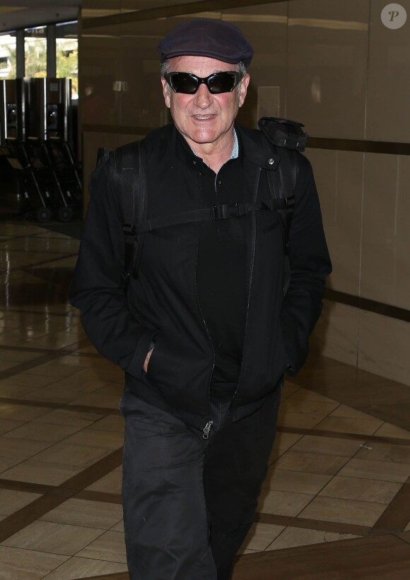 Robin Williams à l'aéroport de Los Angeles, le 11 avril 2013