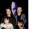 Robin Williams avec Marsha, sa deuxième femme Marsha, et leurs enfants Cody et Zelda, à Los Angeles en 1999
