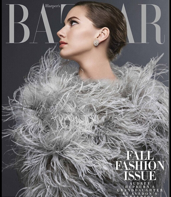 Couverture de Harper's Bazaar (septembre 2014) avec Emma Ferrer, la petite-fille d'Audrey Hepburn, en couverture