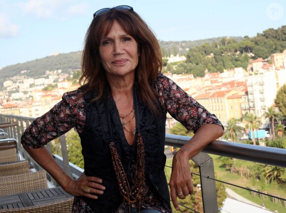Exclusif - Clémentine Célarié à l'hôtel Aston à Nice, le 1er août 2014