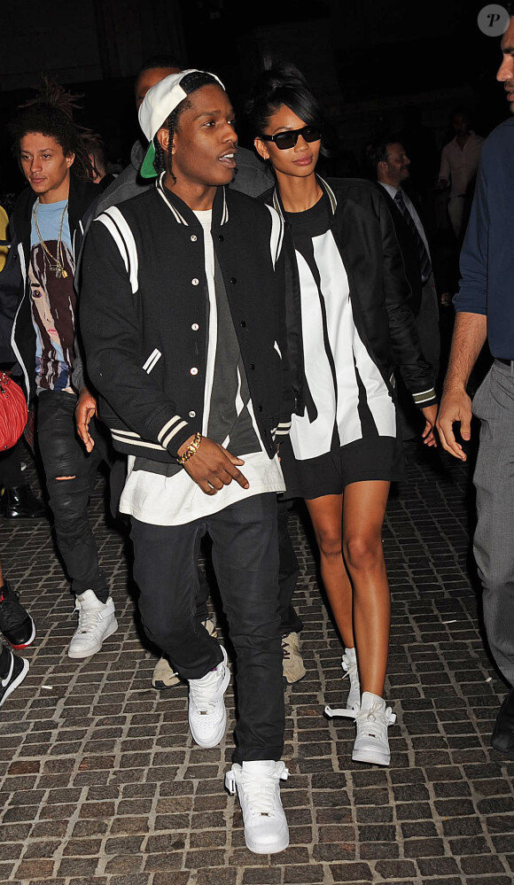A$AP Rocky et Chanel Iman à New York, en septembre 2013.