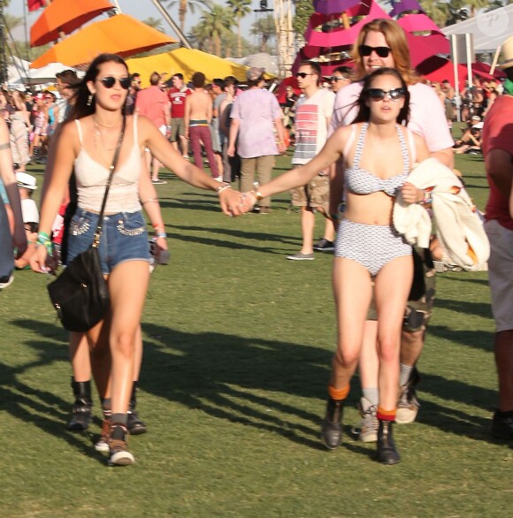 Tallulah Willis au 2e jour du Festival de musique de Coachella à Indio, le 13 avril 2013.