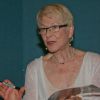Karen Grassle (Caroline Ingalls) lors de la fête organisée pour les 40 ans de la série "La petite maison dans la prairie" par l'association Prairie Land au Palais Neptune à Toulon, le 16 août 2014, en présence pour le première fois en France de 4 acteurs de la série.