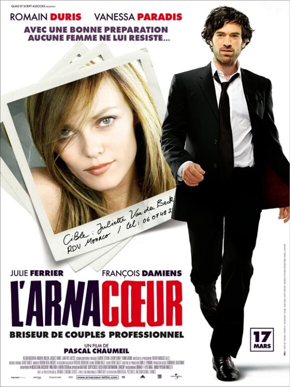 Les plus beaux couples du cinéma français : Vanessa Paradis et Romain Duris dans L'arnacoeur