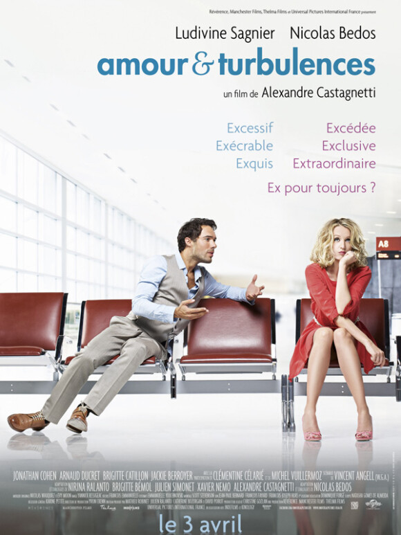 Les plus beaux couples du cinéma français : Nicolas Bedos et Ludivine Sagnier à l'affiche d'Amour & turbulences