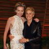 Ellen DeGeneres, Portia de Rossi à la soirée Vanity Fair, après la 86e cérémonie des Oscars, le 2 mars 2014