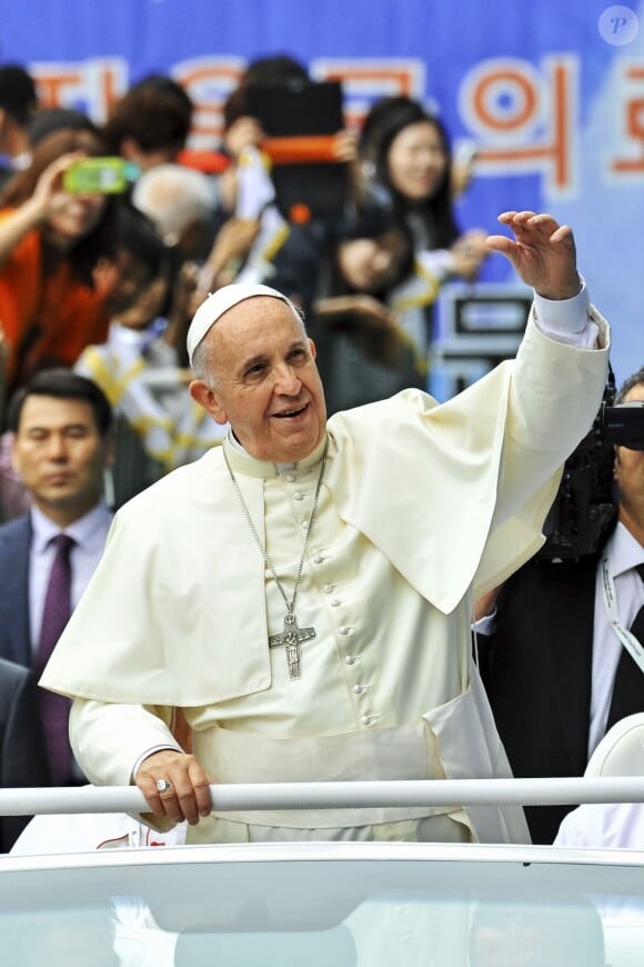 Pape François à Daejeon, le 15 août 2014.