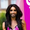 Conchita Wurst (Tom Neuwirth de son vrai nom) participe à la Gay Pride à Amsterdam, le 2 août 2014.