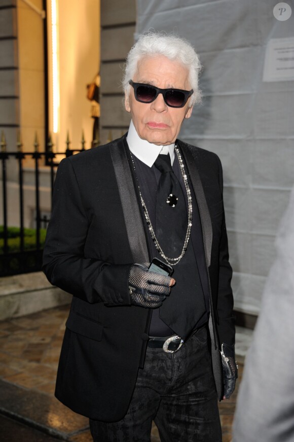 Karl Lagerfeld à Paris, le 8 juillet 2014.