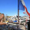 Exclusif - Rencontre avec Cécile de Menibus au bar Le Sub à Saint-Tropez. Le 14 août 2014 14/08/2014 - Saint-Tropez