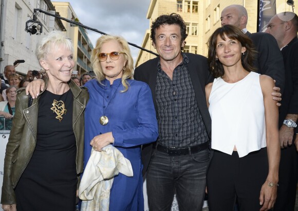 Tonie Marshall, Sylvie Vartan, Patrick Bruel et Sophie Marceau - Avant-première du film "Tu veux ou tu veux pas" lors de l'ouverture du 7ème Festival du Film Francophone d'Angoulême, le 22 août 2014.