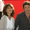 Sophie Marceau et Patrick Bruel lors d'une conférence de presse pour le film "Tu veux ou tu veux pas" pour l'ouverture du 7ème Festival du Film Francophone d'Angoulême, le 22 août 2014. 