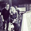 Lara Fabian et Mustafa Ceceli en studio, le 30 juillet 2014.
