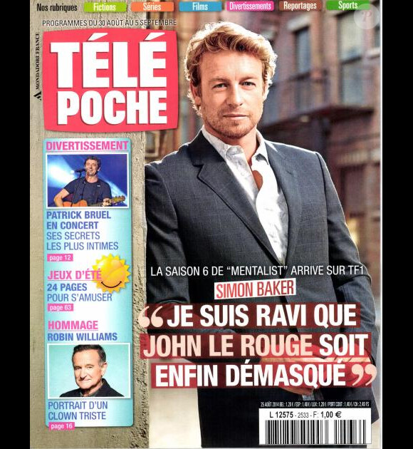 Magazine Télé Poche, en kiosques le 25 août 2014.