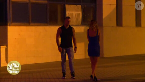 Jordan et Gaëlle se disputent dans Les Ch'tis dans la Jet-Set, épisode du jeudi 28 août 2014 sur W9.