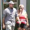 Britney Spears et David Lucado vont déjeuner au restaurant à Agoura Hills, le 11 août 2014.