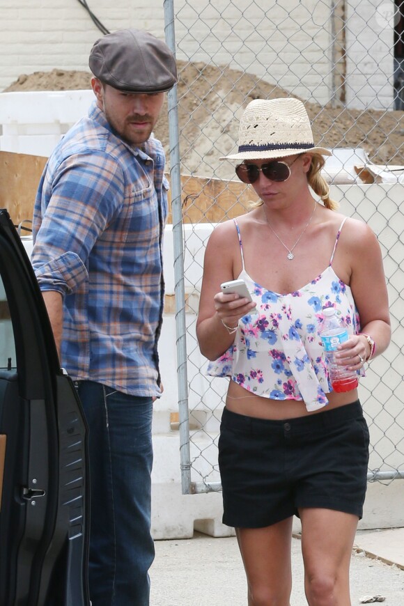 Britney Spears et David Lucado à Los Angeles, le 27 juillet 2014