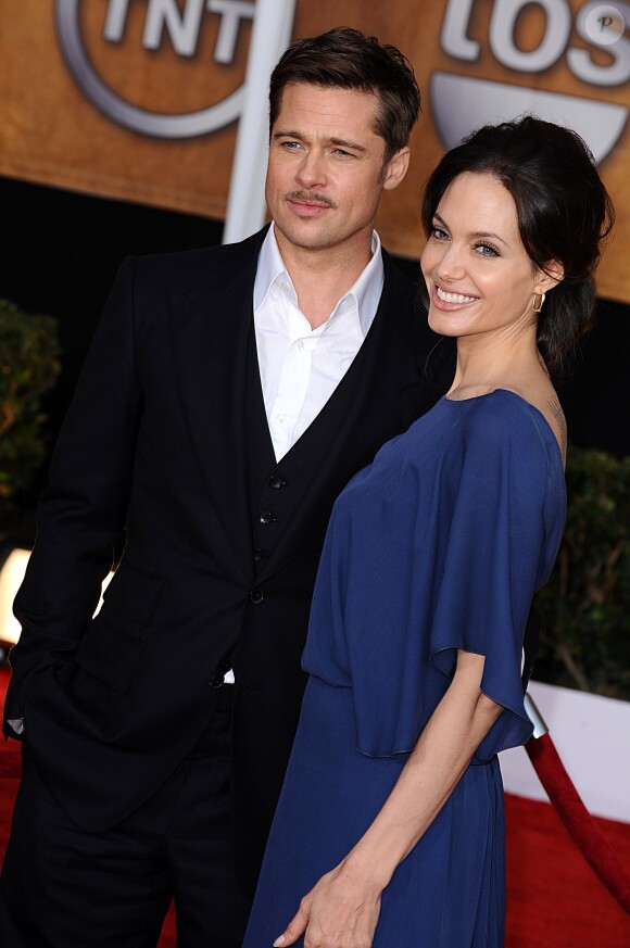 Angelina Jolie et Brad Pitt à Los Angeles,  le 25 janvier 2009.