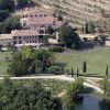 Une vue aérienne du domaine viticole et du château de Miraval où vivent et où se sont mariés Brad Pitt et Angelina Jolie, Correns. (Photos de juillet 2013).